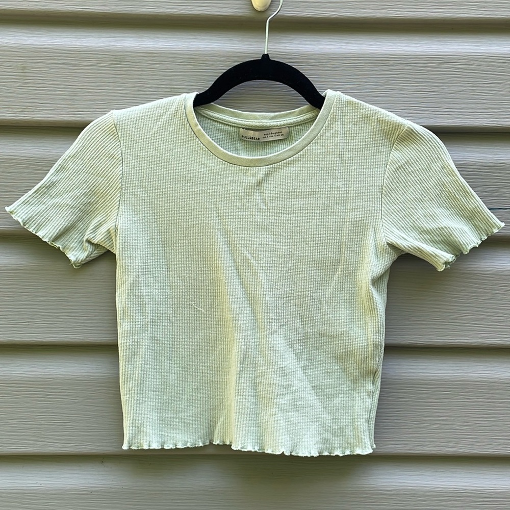 ASOS Light Green Waffle Knit T-shirt